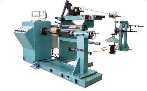Aluminium flat wire coil winding machine