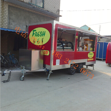 Ice cream mobile food truck deep fryer fast food cart flat grill mobile food trailer manufacturer