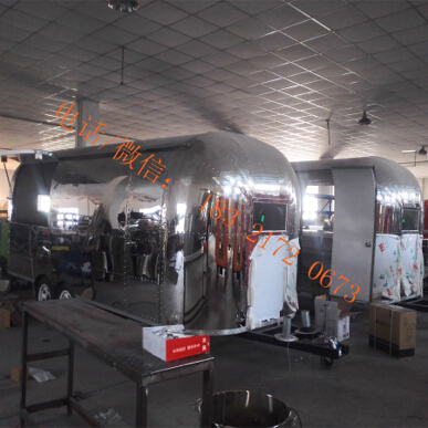 Double axles big fast food cart flat grill mobile food trailer deep fryer fast food truck caravan manufacturer