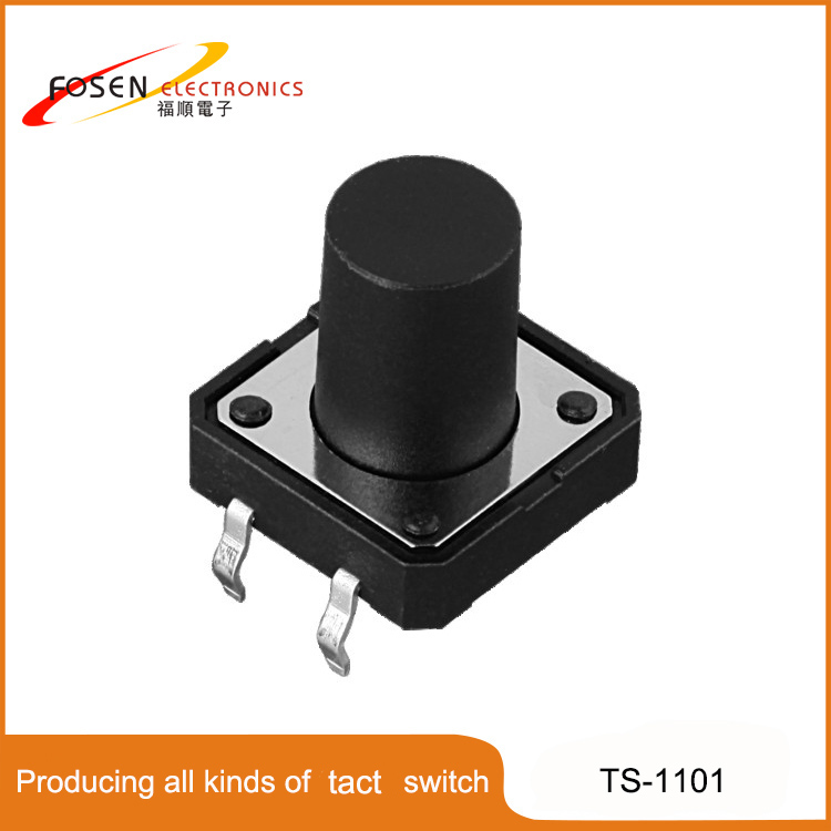 high quality 12*12mm 4 pin dip tact push switch,TS-1101