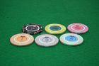 Nylon 14 Gram Casino Style Poker Chip Three Tone With Values 500 / 1000