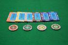 Luxury Customized Blue Square Clay Composite Poker Chip For Casino Gaming