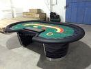 High Roller Casino Baccarat Table 2.8m Length  PU Leather With Water Proof Cloth