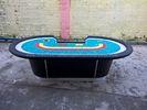 Classic Casino Baccarat Table , Waterproof Tabletop Gambling Poker Table