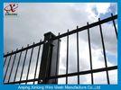 Anti Climb Double Wire Fence Low-Carbon Iron Wire Material OEM / ODM Acceptable