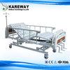 Three Cranks Mechanical Hospital Bed With ABS Dining Table For Nursing Home Three Cranks Mechanical Hospital Bed With ABS Dining Table For Nursing Home
