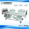 4 Inches Castors Hospital Patient Bed Three Functions With ABS Plastic Mattress