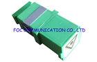 SC Shuttered Optical Fiber Adapter Zirconia Ceramic Sleeve For Local Area Networks