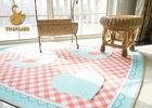 Custom Childrens Bedroom Rugs Stain Resistance , Girls Pink Rug Easy Cleaning