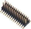 Brass Gold Flash Pin Header Connector SMT LCP Black 30％GF UL94V-0  0.8mm 2*15P