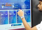 65 Inch High Definition LCD Touch Screen Kiosk Stand Free Standing Waterproof