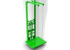 Rail Type Hydraulic Cargo Lift 306 kg Rated Load Personnel Lift Platform