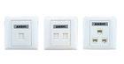86 Type Network Cable Faceplate Single Port / Double Ports / Triple Ports With Shutter