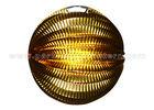 Goldfoil Paper Luxury Accordion Paper Lanterns Round Shape For Party Decoration