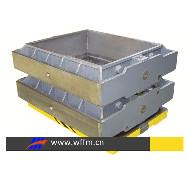 cope and drag flask in moulding machine