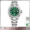 Green / Blue Face 316 Ss Mens Sporty Watches , Citizen Eco Drive Men& acute;S Stainless Steel Bracelet Watc