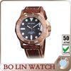 Eco - Friendly Material Bronze Dive Watch , Adjustable Band Bronze Wrist Watch
