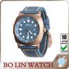 Domed Thick Sapphire Crystal Mens Big Face Designer Watches With Blue Dial