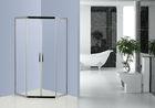 Diamand Stainless Steel Shower Enclosures With Top / Bottom Double Wheels