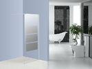 Bathroom Tempered Glass Walk In Shower Cubicles 1200MM WITH Fixable Bar
