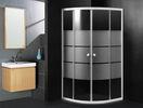 Quadrant Shower Cabin 900 X 900 Hotel Shower Enclosure Sliding With White Stripes