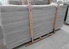 Square Light Grey Marble Stone Slab Natural Stone Floor Tiles With Random Edge