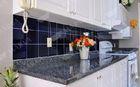 Nature Stone Norway Blue Pearl Granite Countertop , Prefabricated Granite Countertops