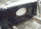Black Dupont Granite Bathroom Vanity Tops , Granite Overlay Countertops With 1 Faucet  Hole
