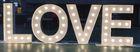 Luxury Metal LED Wedding Letter Lights , Giant Letters For Weddings Freestanding