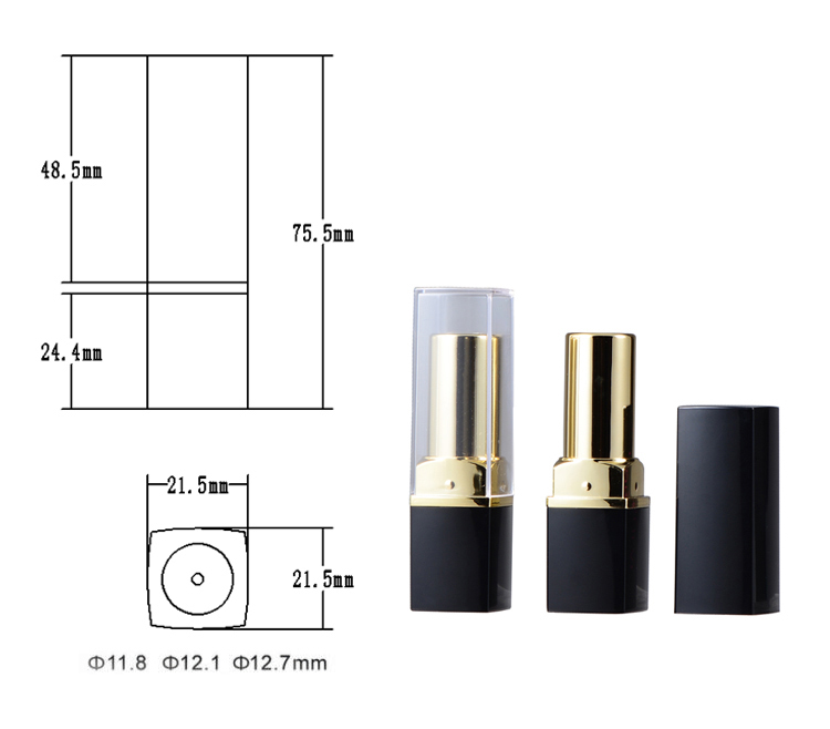 Lipstick Tubes blush case mascara tube highlight pen brushes