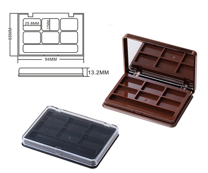 powder blush grooming eyeshadow brow powder case