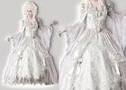 Adult  Corpse Countess 1084 Princess Halloween Costumes Scary White With Petticoat