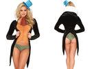 Five Piece Sexy Women Halloween Costumes ,  Charming Cricket Ladies Halloween Costumes